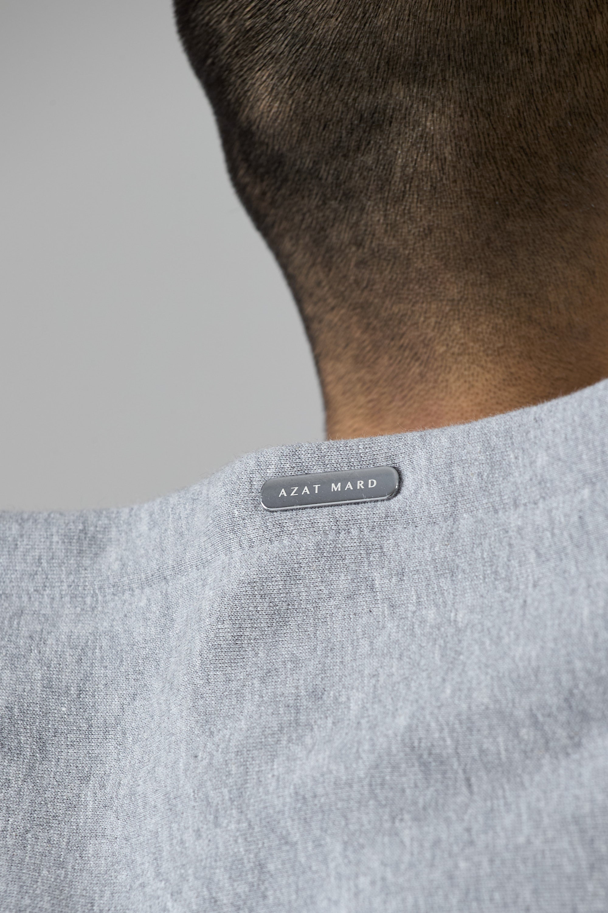 LES GENS HEATHER GREY WITH BLUE HOODIE