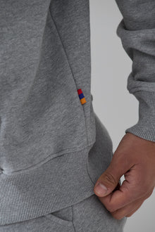 LES GENS HEATHER GREY WITH BLUE HOODIE