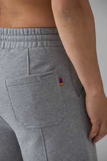 LES GENS HEATHER GREY WITH BLUE SHORTS