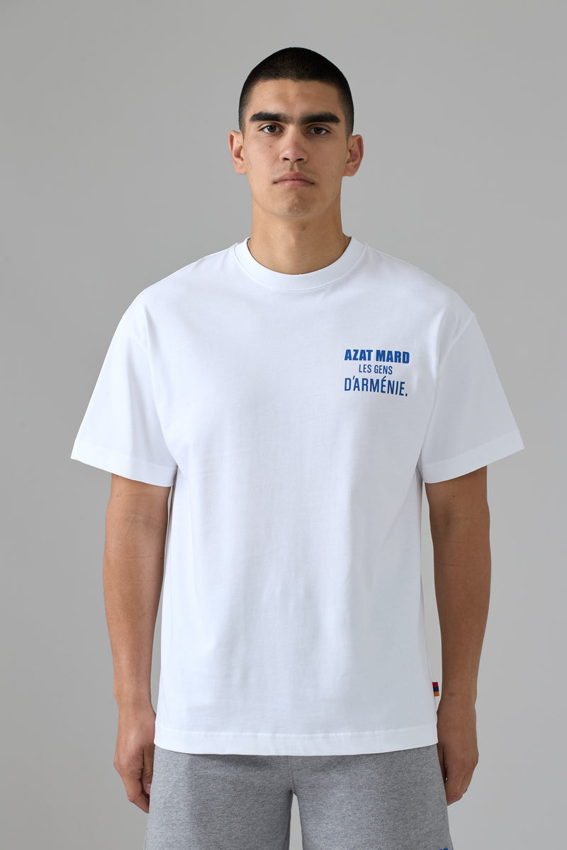 LES GENS WHITE/BLUE  T-SHIRT