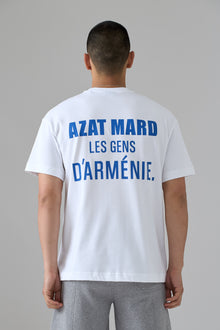 LES GENS WHITE/BLUE  T-SHIRT