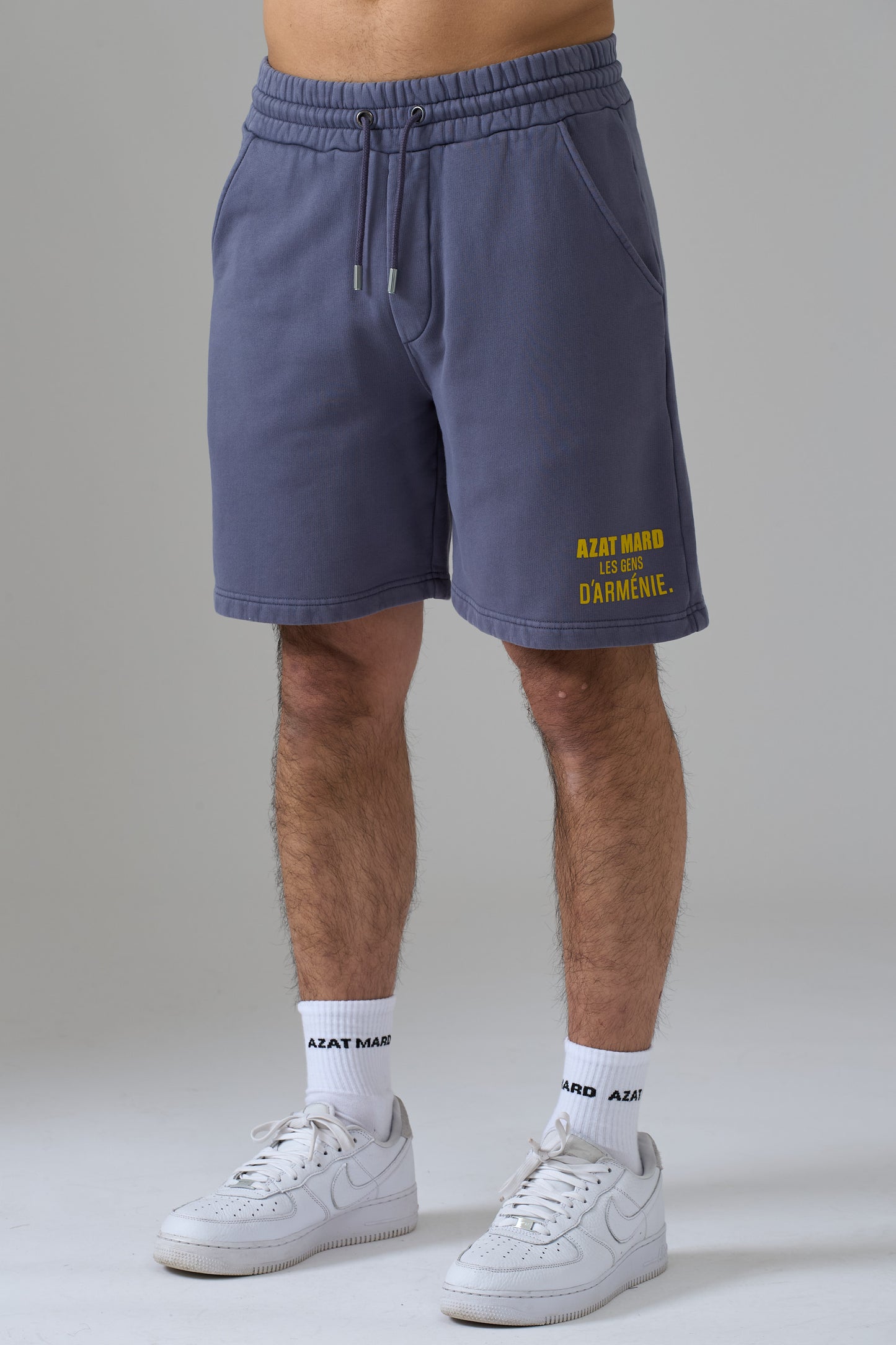 LES GENS WASHED NAVY SHORTS