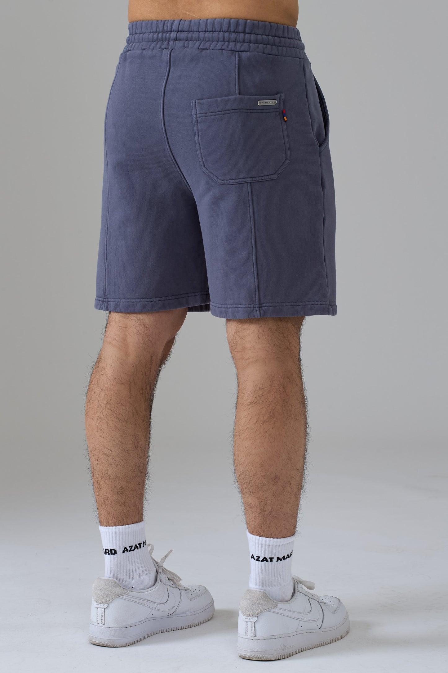 LES GENS WASHED NAVY SHORTS