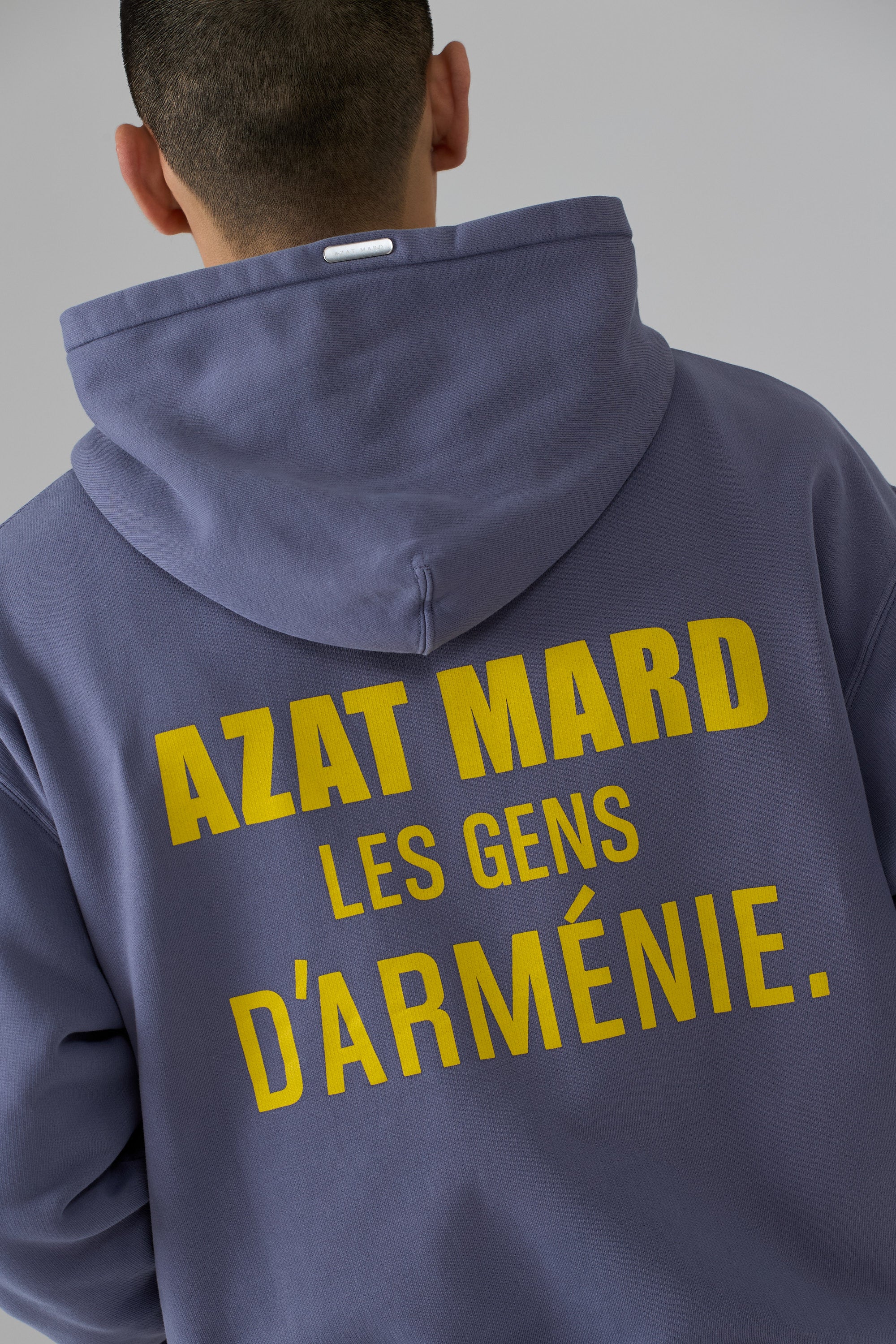 LES GENS WASHED NAVY ZIPPER HOODIE
