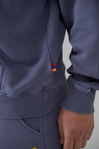 LES GENS WASHED NAVY ZIPPER HOODIE