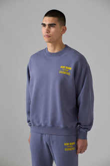 LES GENS WASHED NAVY SWEATER