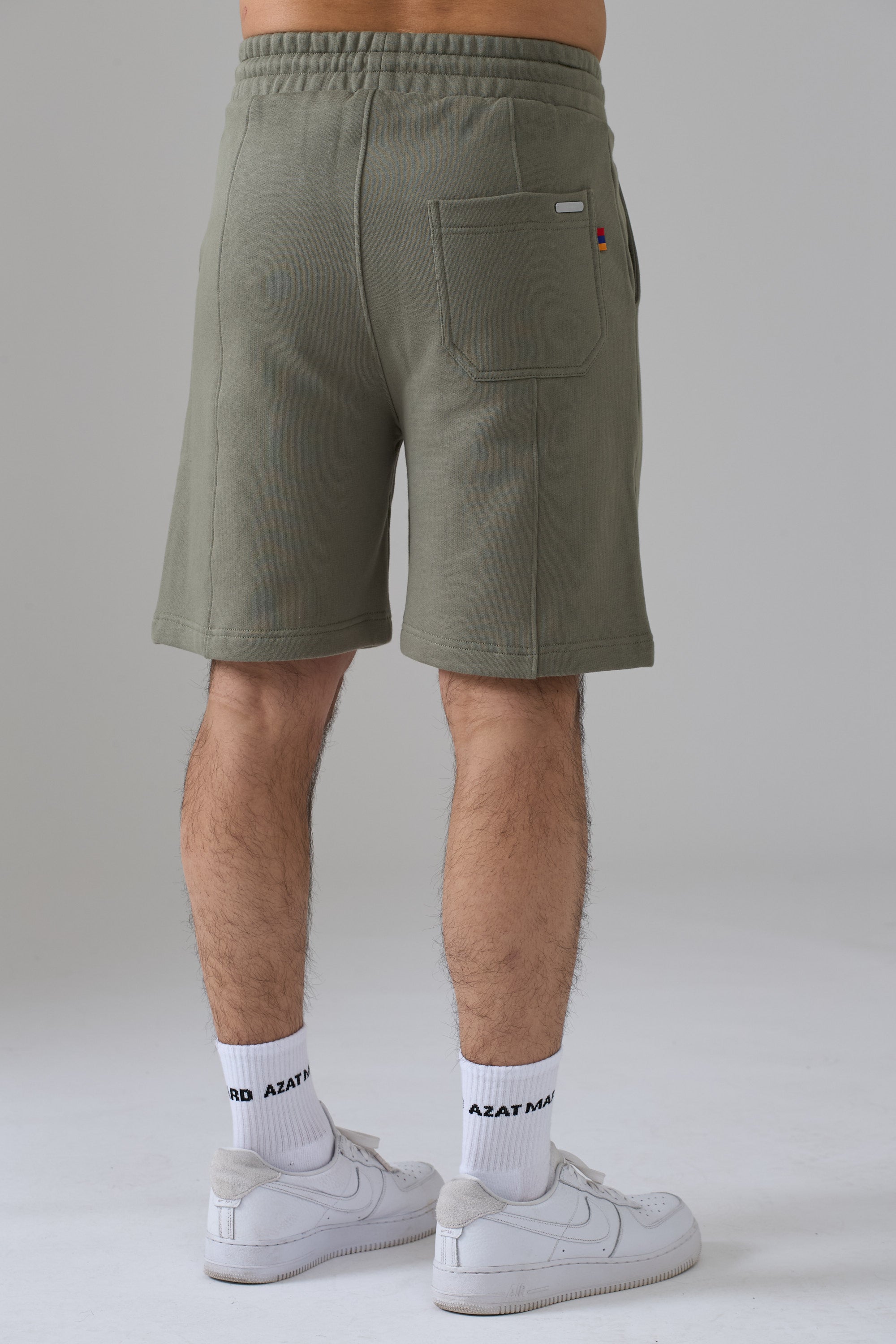WORLD FAMOUS AZAT MARD TEAM TAUPE SHORTS