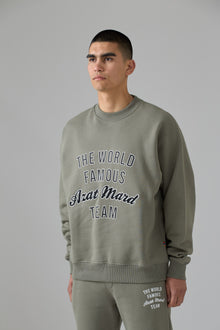 WORLD FAMOUS AZAT MARD TEAM TAUPE SWEATER