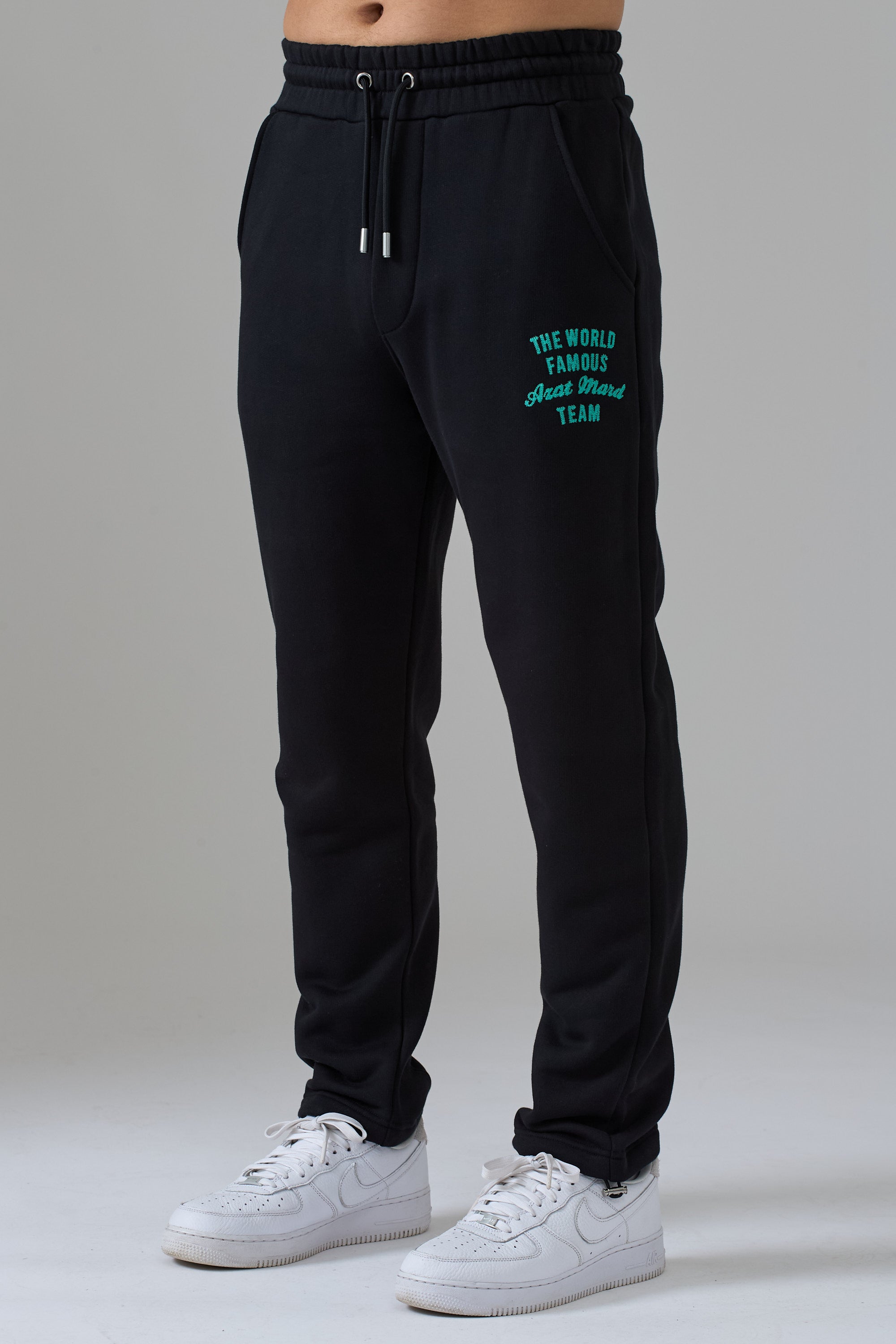 WORLD FAMOUS AZAT MARD TEAM BLACK JOGGERS