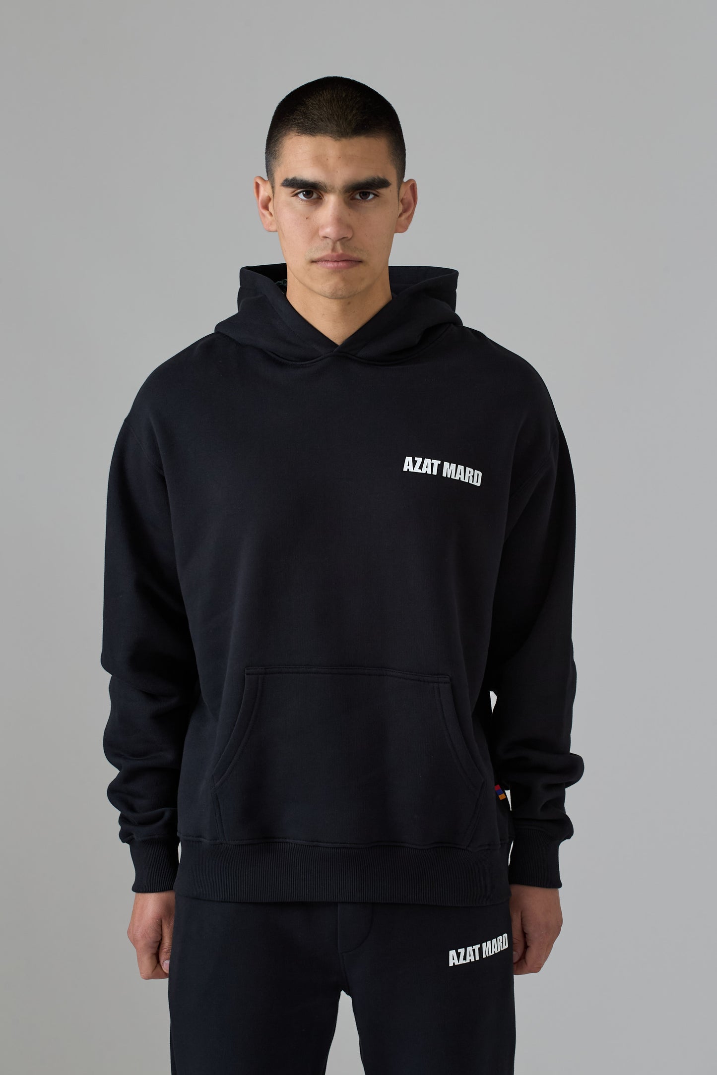 BLACK CREST HOODIE