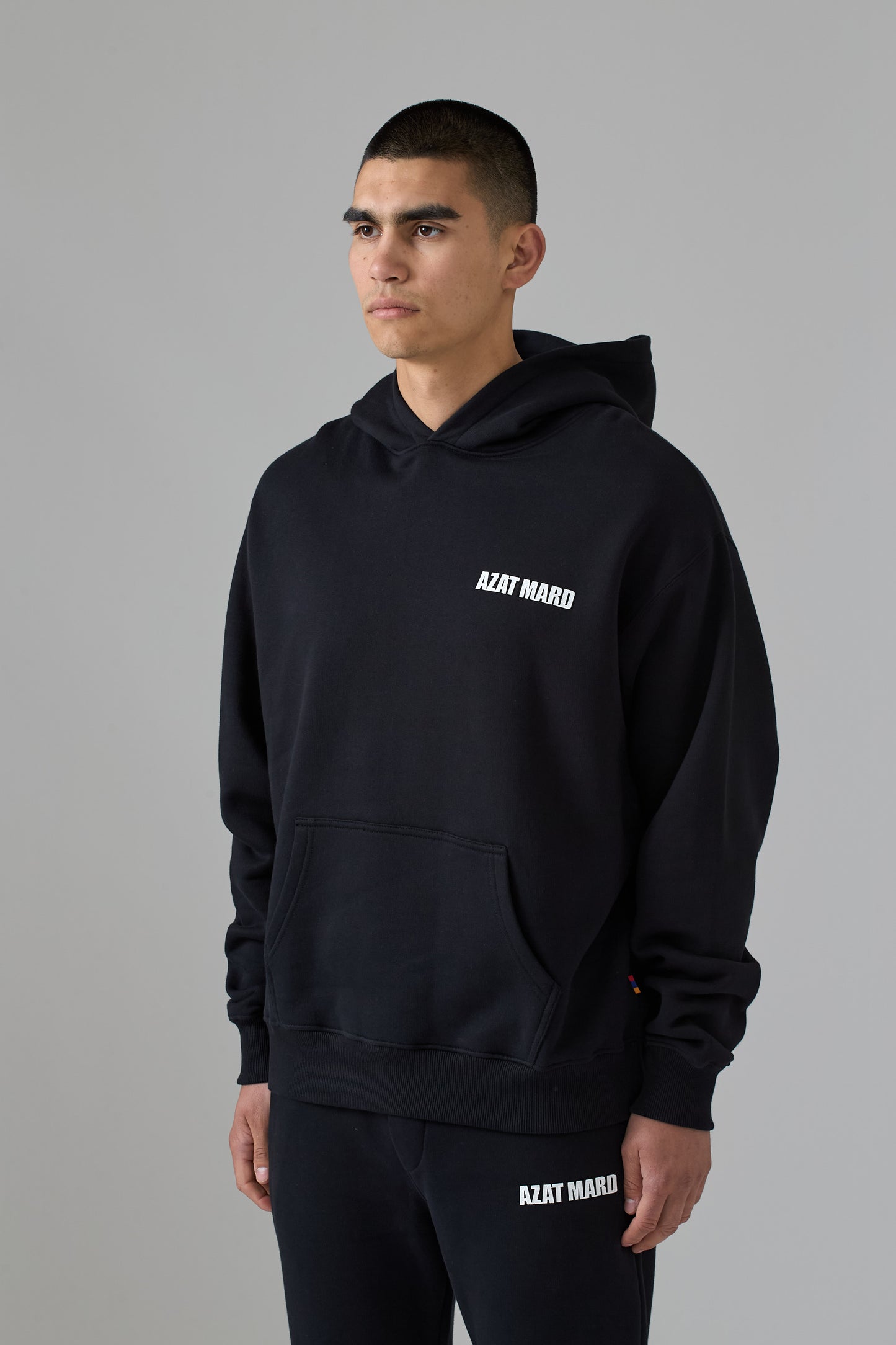 BLACK CREST HOODIE