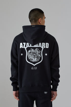 BLACK CREST HOODIE