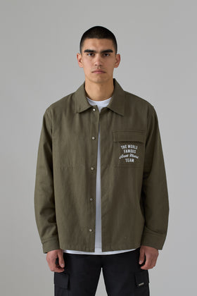 WORLD FAMOUS AZAT MARD TEAM KHAKI TWILL SHIRT