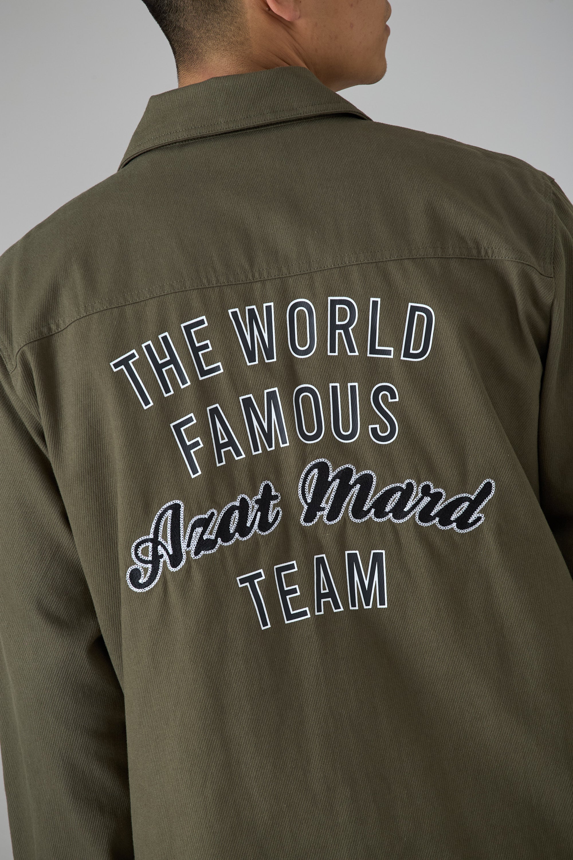 WORLD FAMOUS AZAT MARD TEAM KHAKI TWILL SHIRT