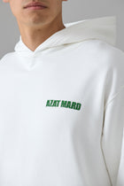 WHITE CORE HOODIE WITH GREEN IMPACT PU