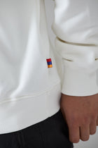 WHITE CORE HOODIE WITH GREEN IMPACT PU