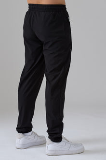 BLACK ACTIVEWEAR TRACK PANTS