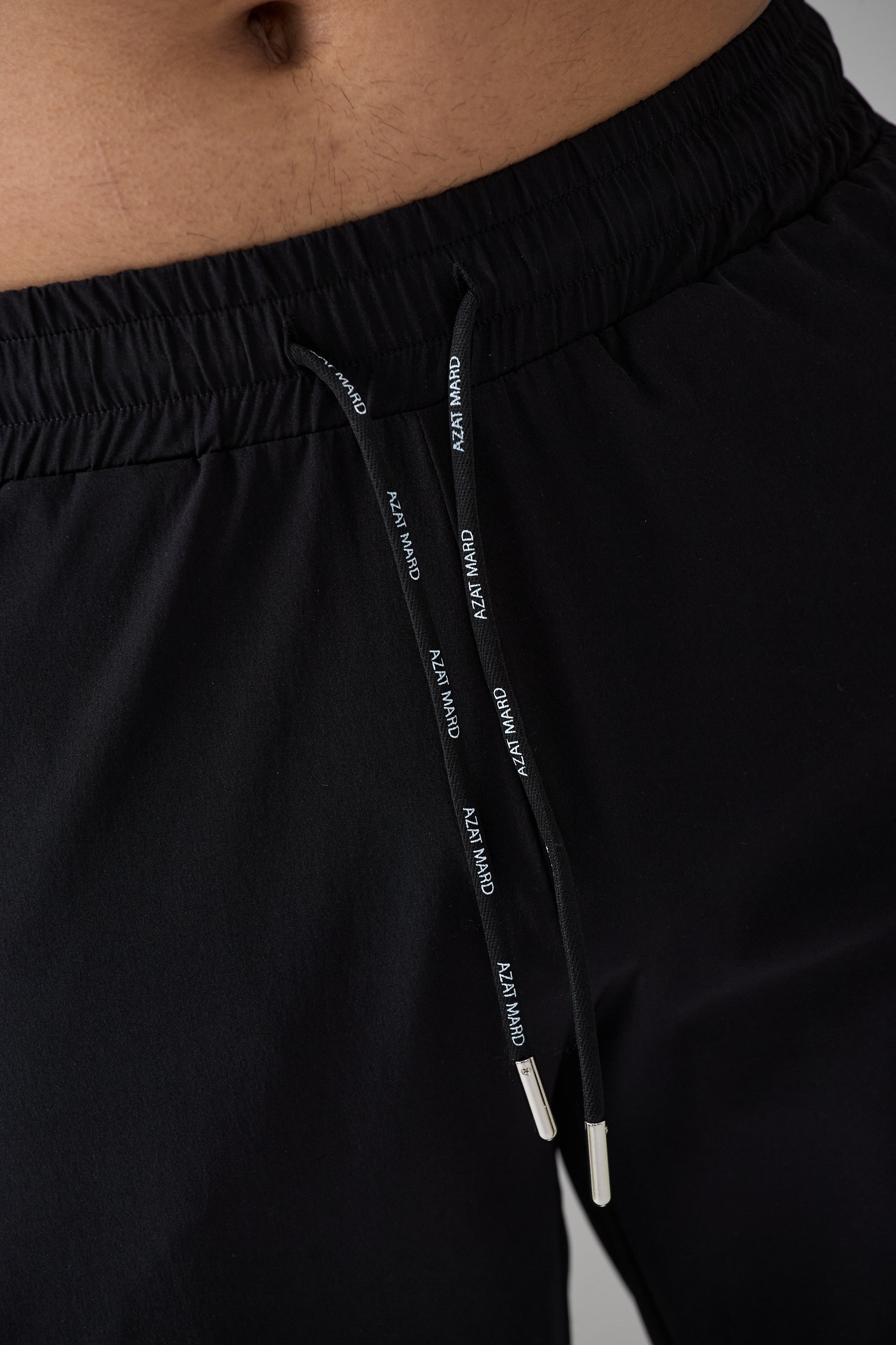 BLACK ACTIVEWEAR TRACK PANTS