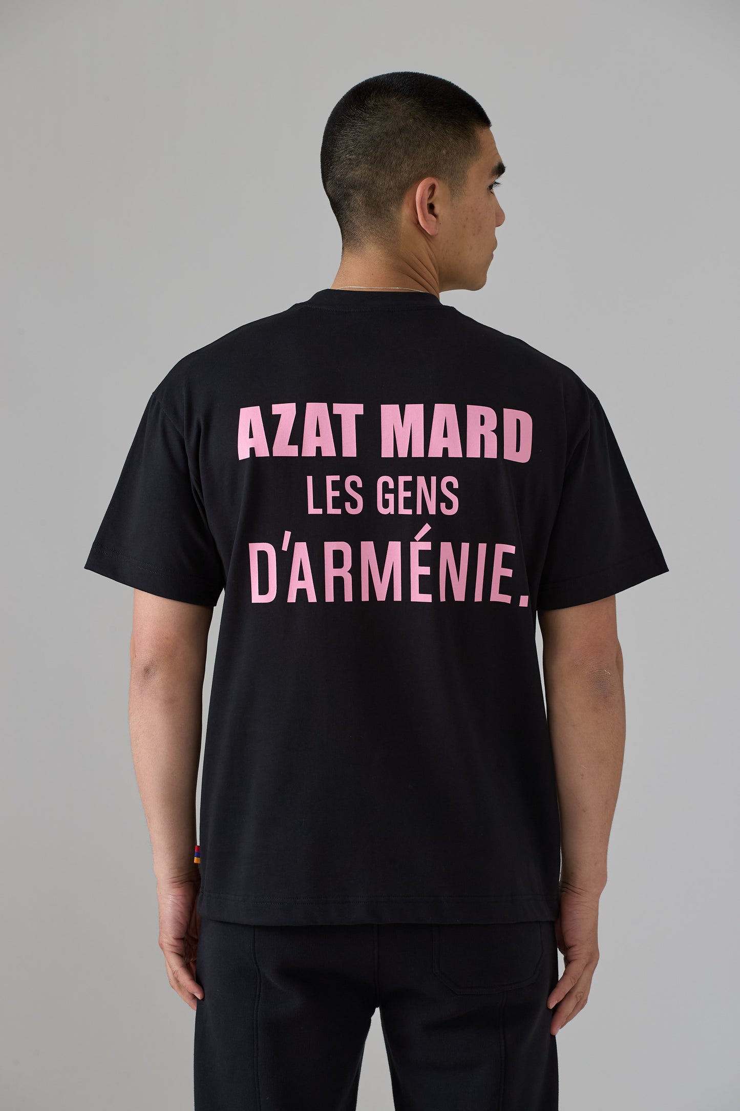 LES GENS BLACK/PINK T-SHIRT