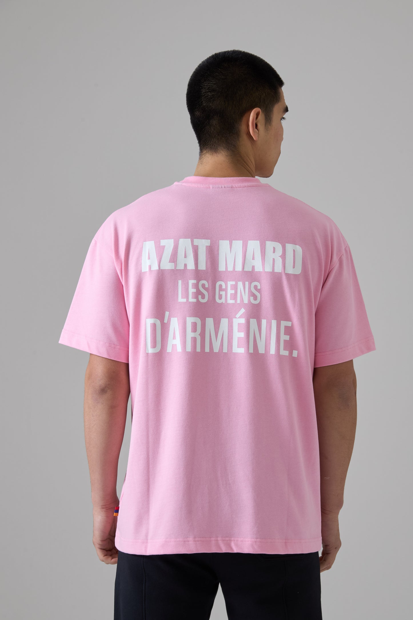 LES GENS PINK/WHITE T-SHIRT