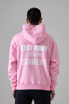 LES GENS PINK/WHITE HOODIE