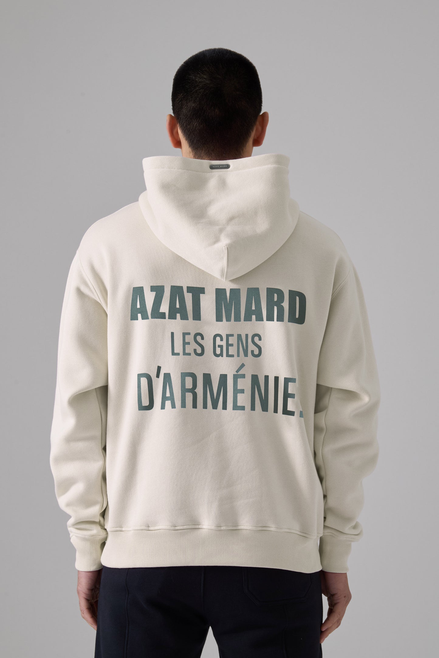 LES GENS STONE/GREEN HOODIE