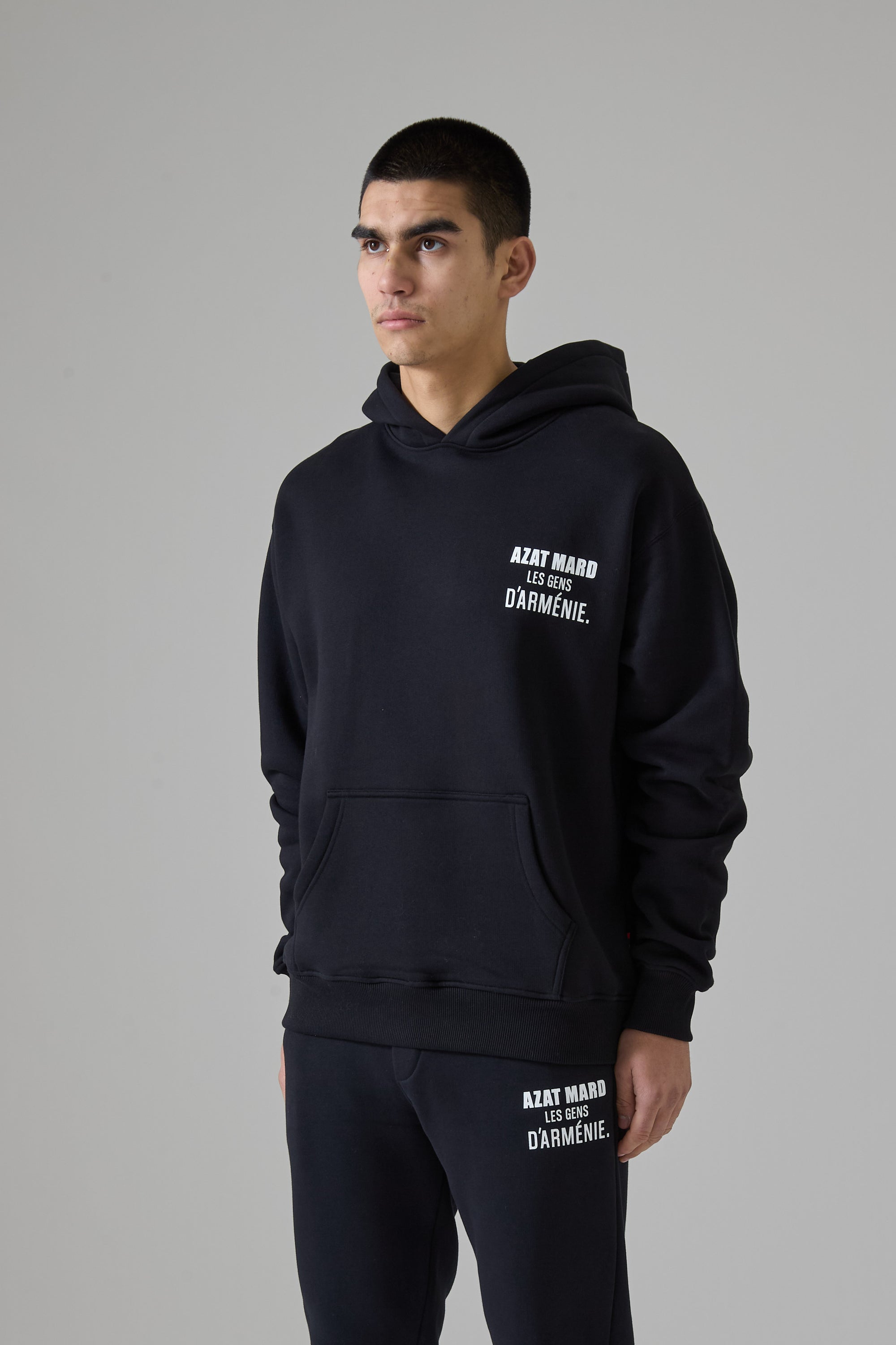 LES GENS BLACK/WHITE HOODIE
