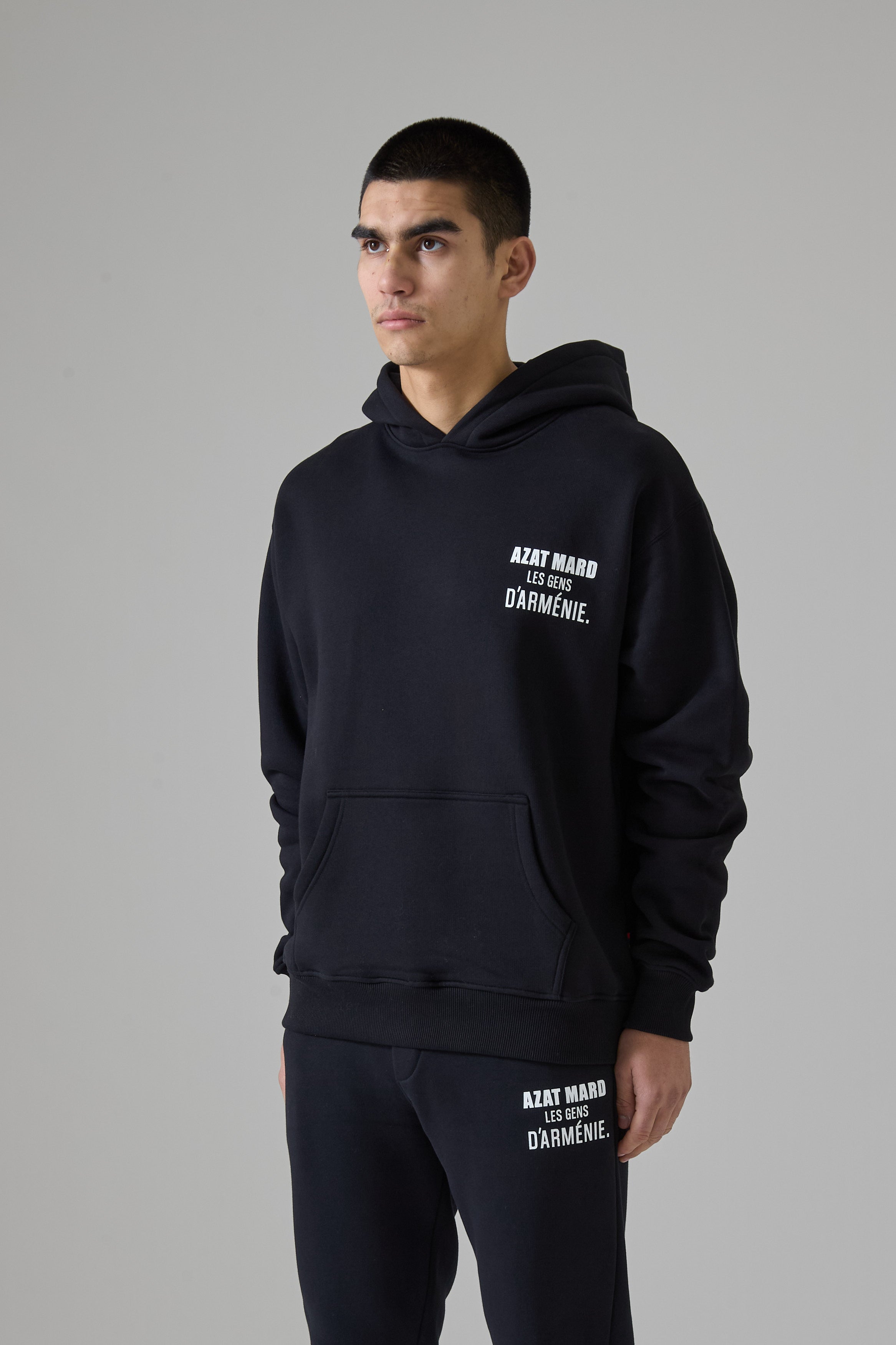 LES GENS BLACK/WHITE HOODIE