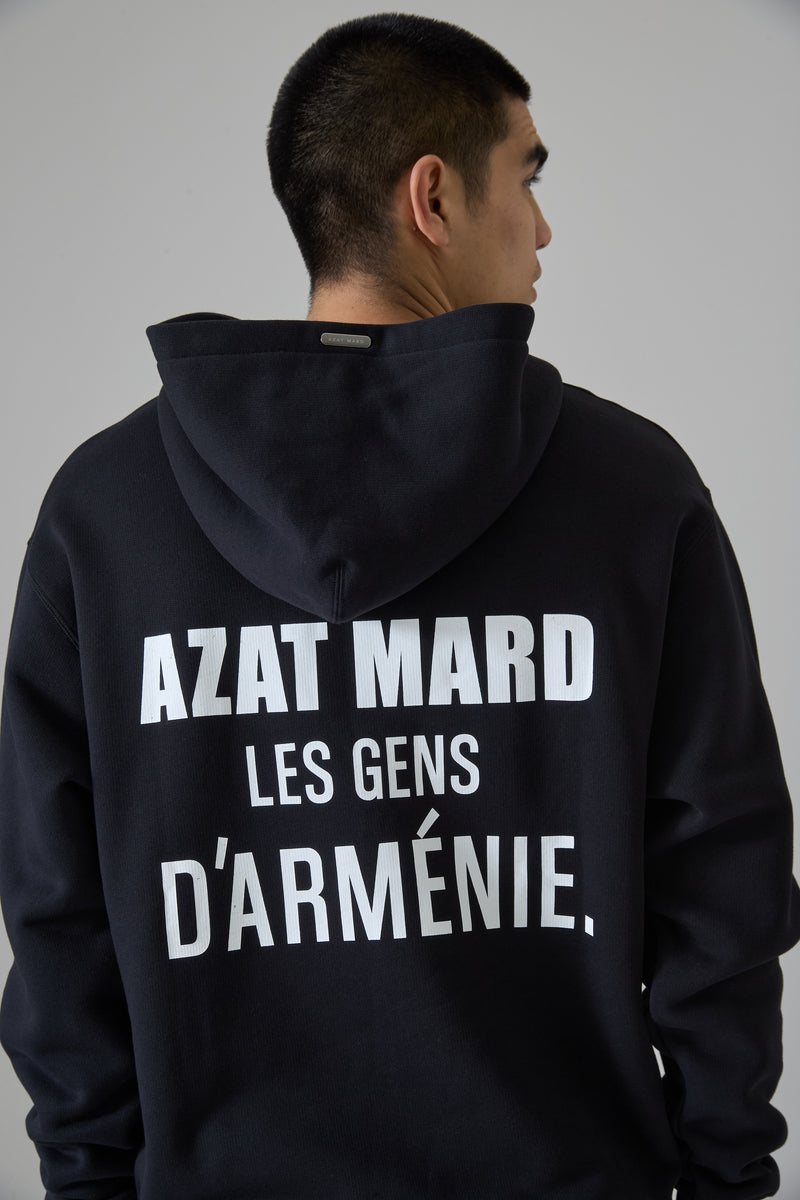 LES GENS BLACK/WHITE HOODIE