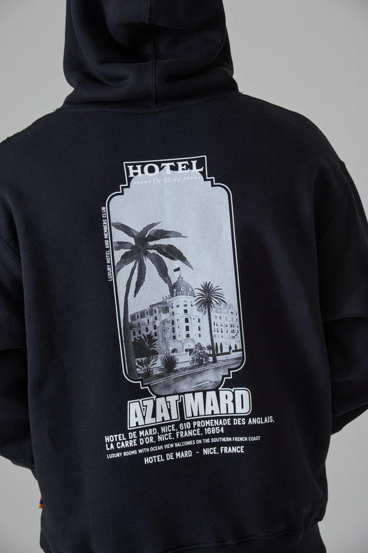 HOTEL DE MARD BLACK HOODIE