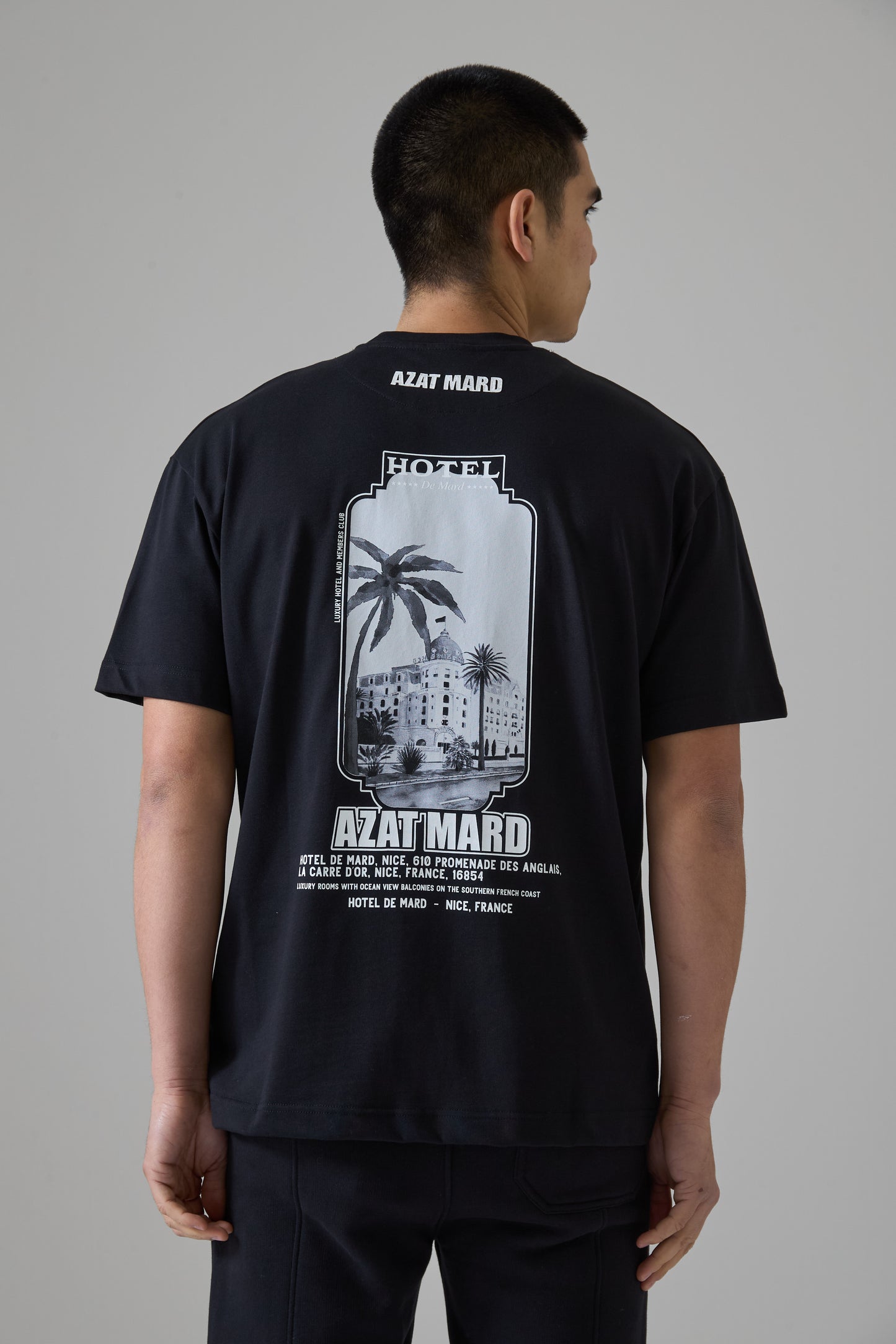 HOTEL DE MARD BLACK T-SHIRT