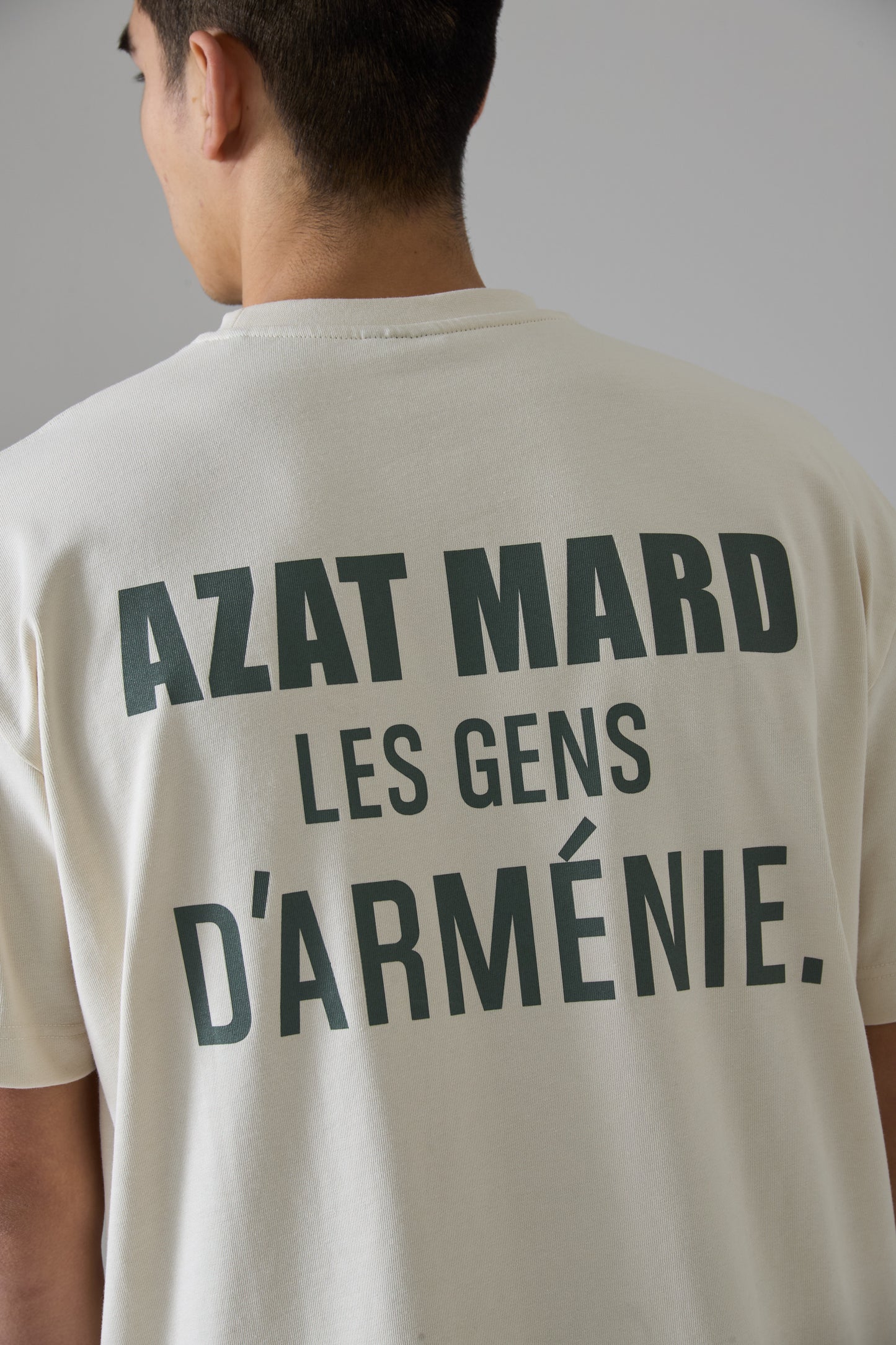 LES GENS STONE/GREEN T-SHIRT