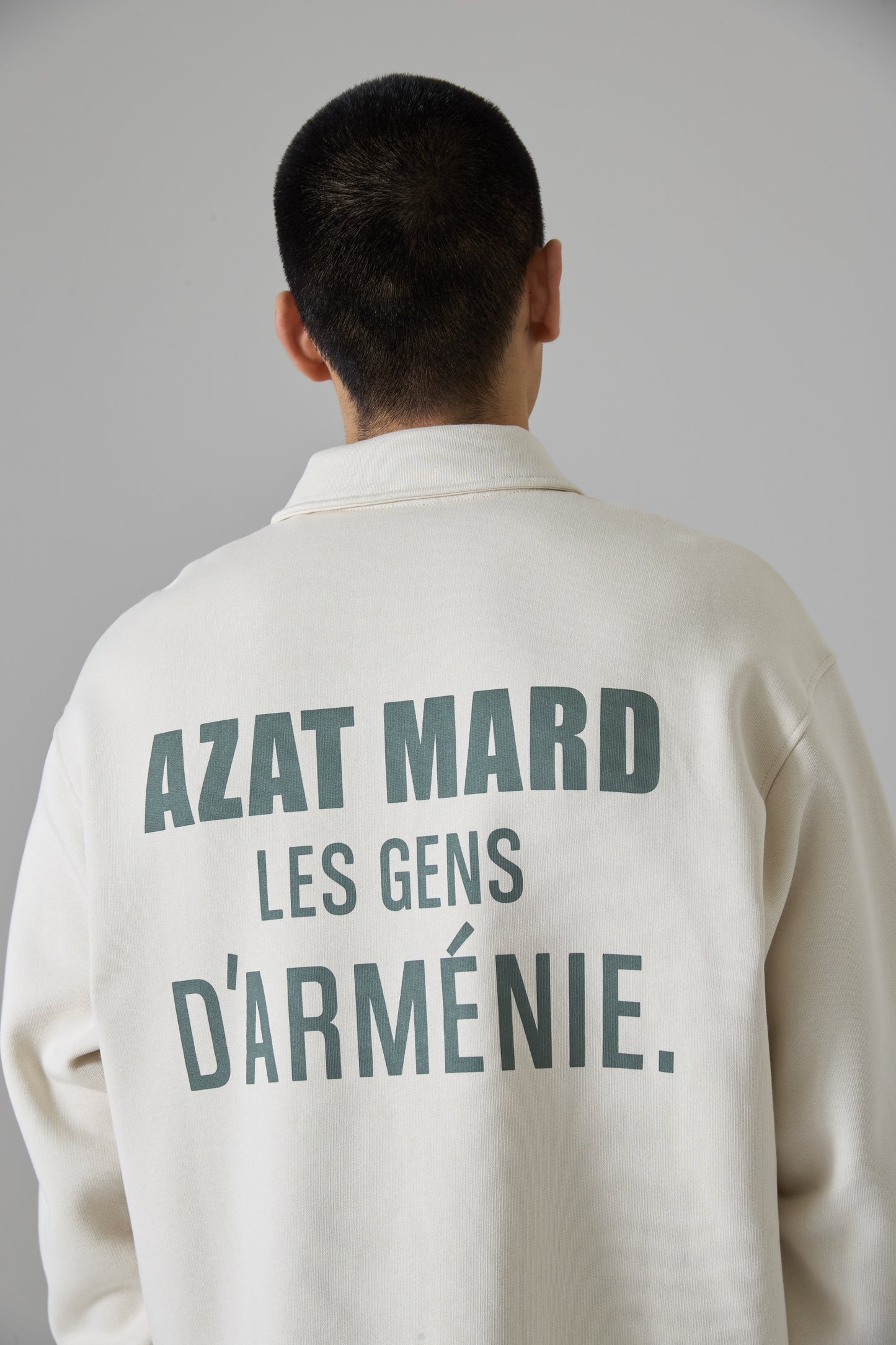 LES GENS STONE/GREEN QUARTER ZIP