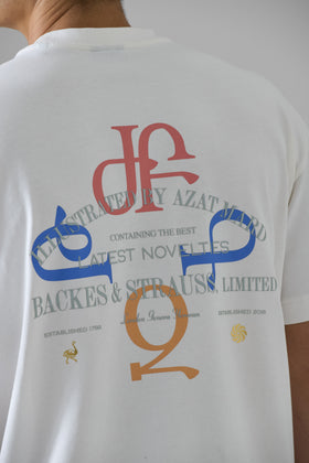 T-SHIRT BLANC BACKES &amp; STRAUSS