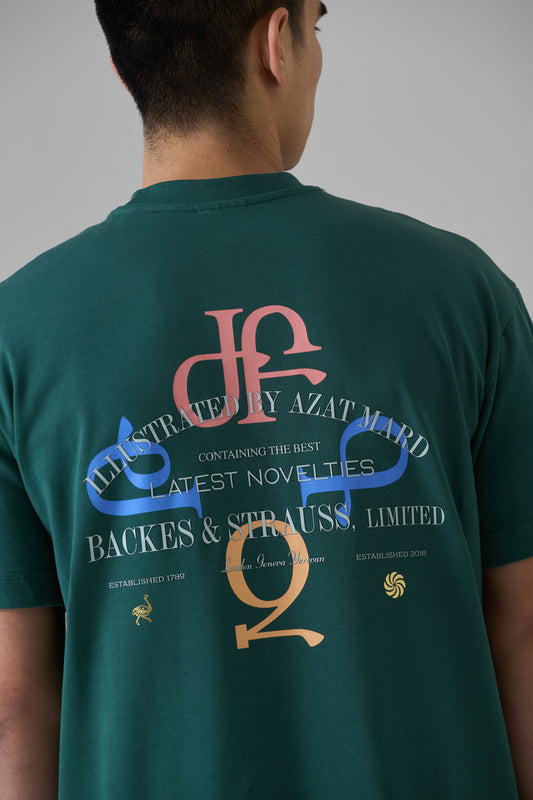 BACKES & STRAUSS GREEN T-SHIRT