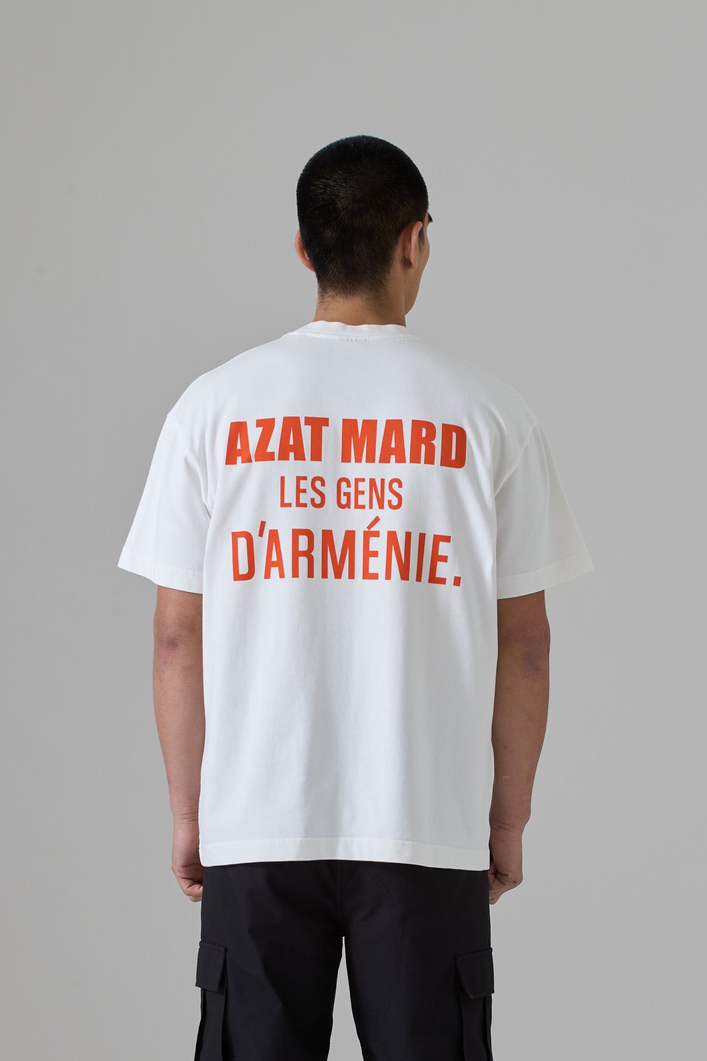 LES GENS OFF WHITE/ORANGE T-SHIRT