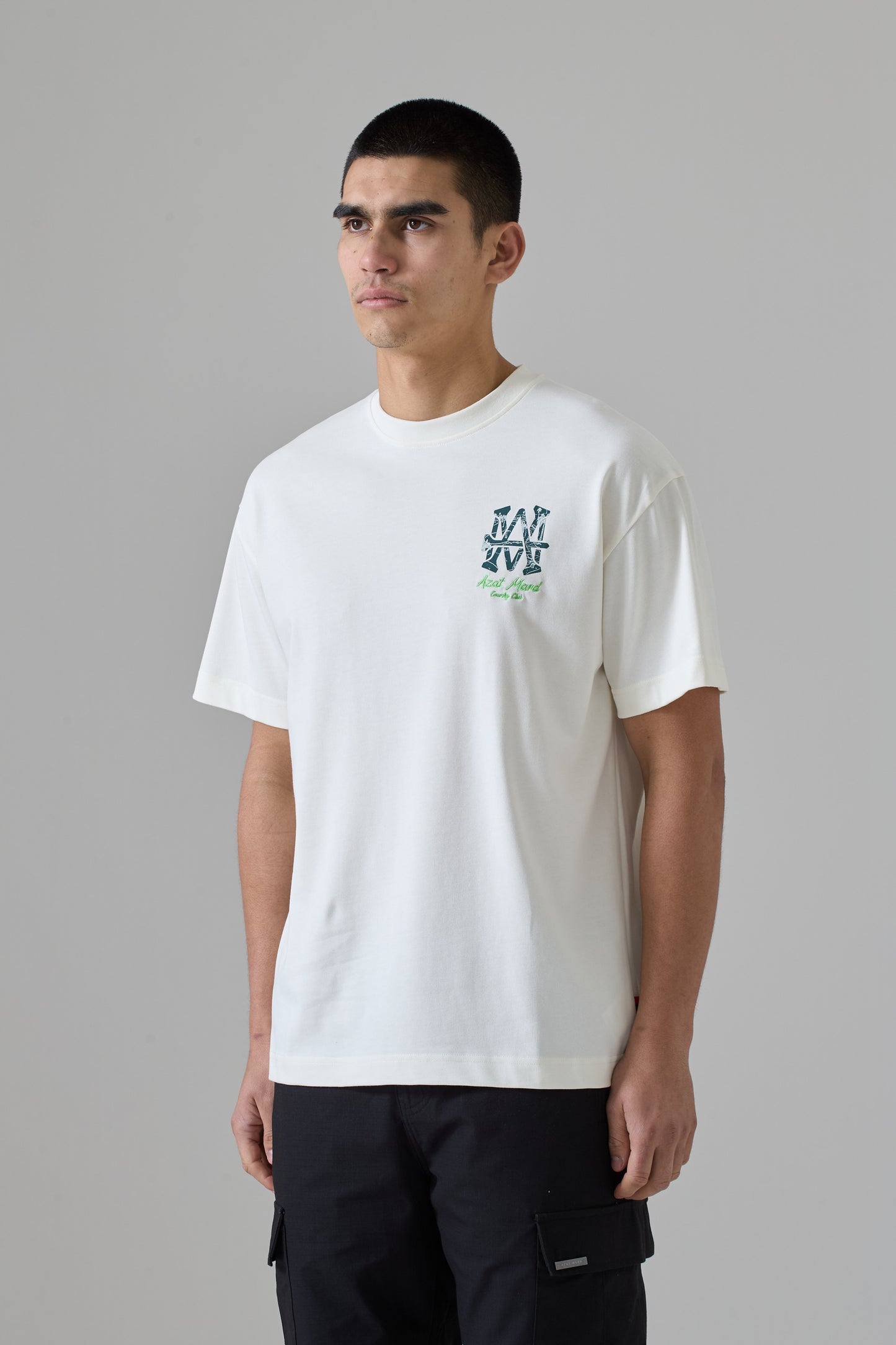 WHITE AM COUNTRY CLUB T-SHIRT