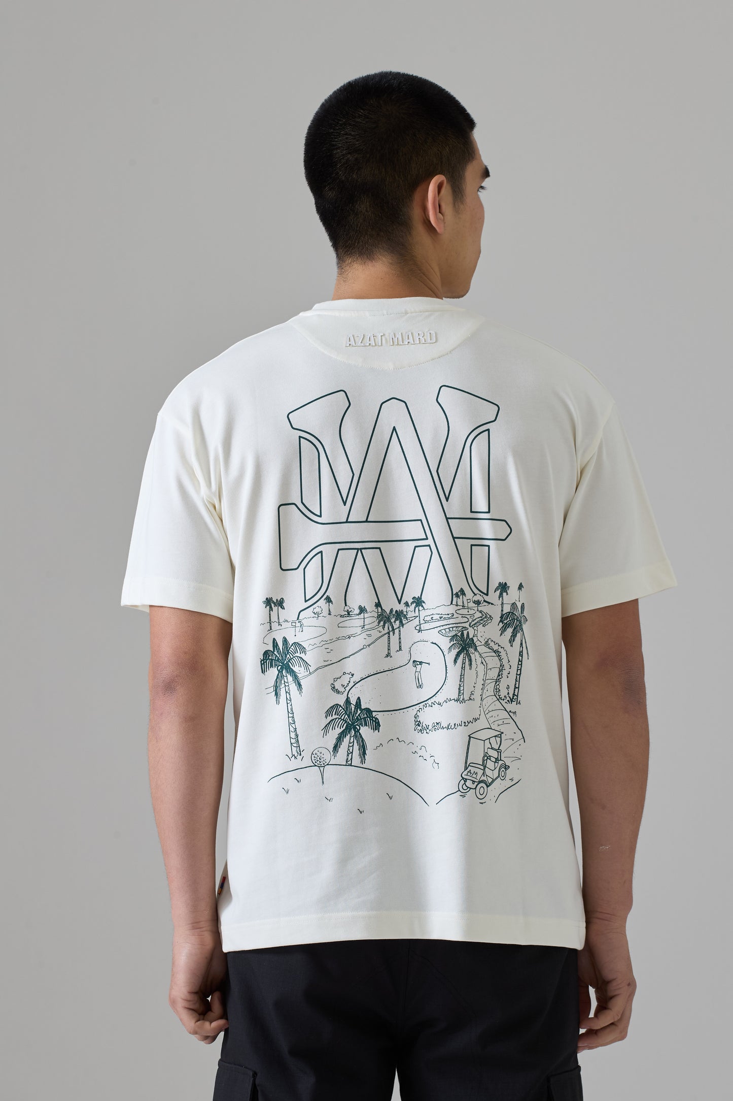 WHITE AM COUNTRY CLUB T-SHIRT