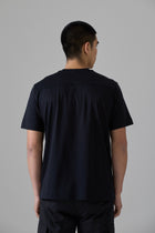 BLACK/ WHITE MERCERISED T-SHIRT