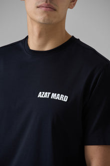 BLACK/ WHITE MERCERISED T-SHIRT