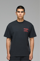 LES GENS WASHED BLACK/RED T-SHIRT