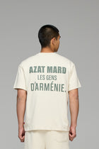 LES GENS STONE/GREEN T-SHIRT