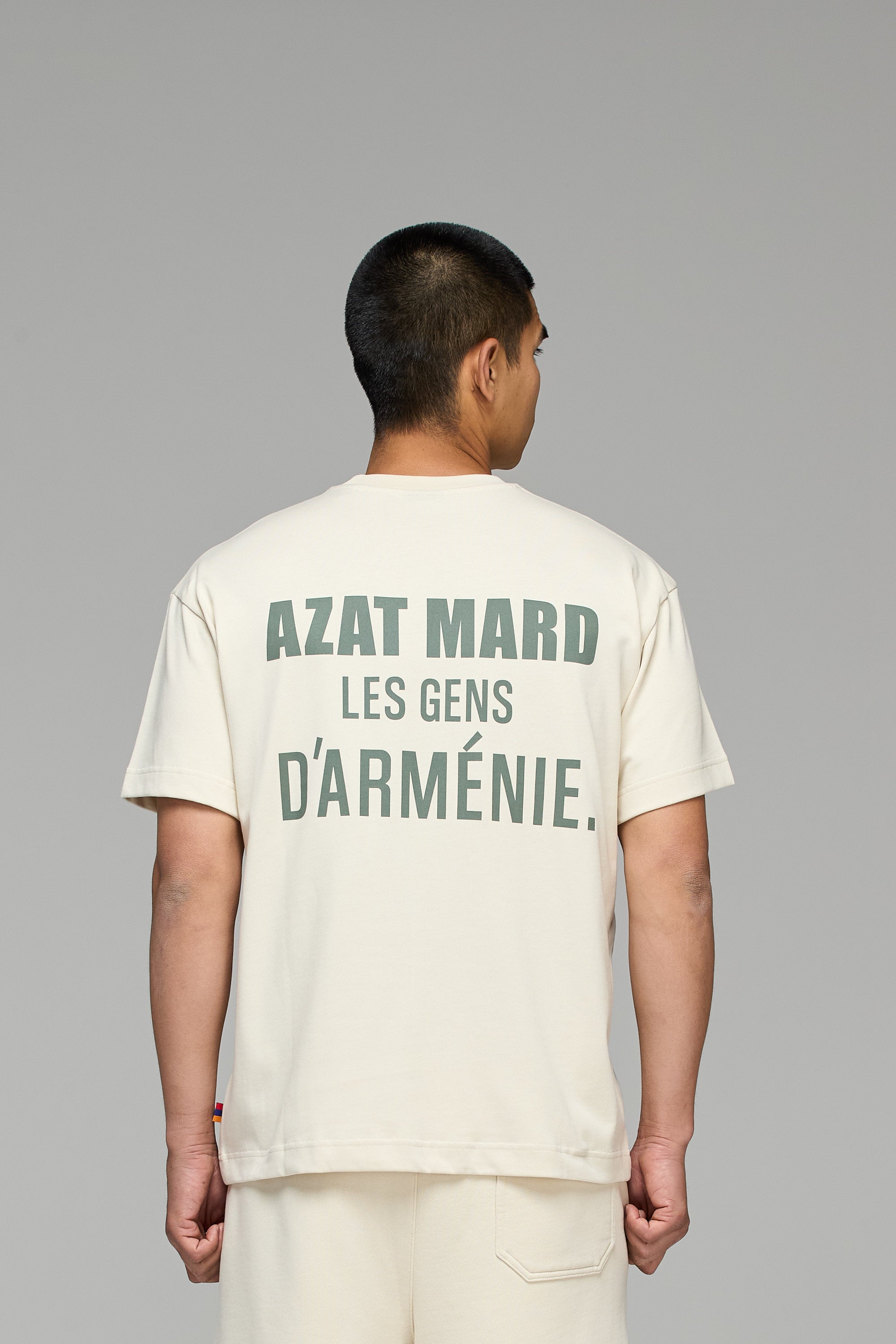 LES GENS STONE/GREEN T-SHIRT