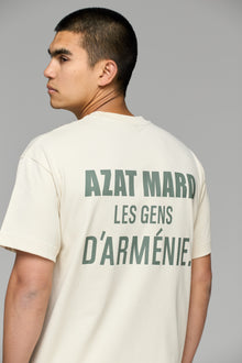 LES GENS STONE/GREEN T-SHIRT