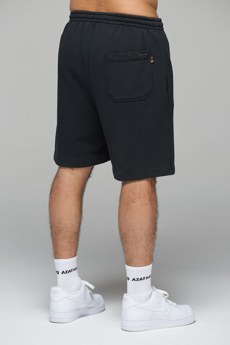 LES GENS WASHED BLACK/RED SHORTS