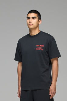 LES GENS WASHED BLACK/RED T-SHIRT
