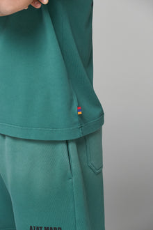 LES GENS WASHED GREEN T-SHIRT