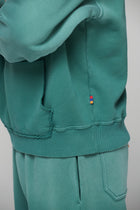 LES GENS WASHED GREEN HOODIE