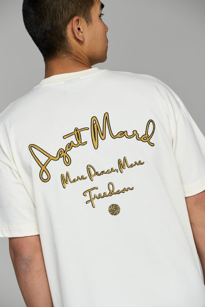 MORE PEACE, MORE FREEDOM OFF WHITE T-SHIRT
