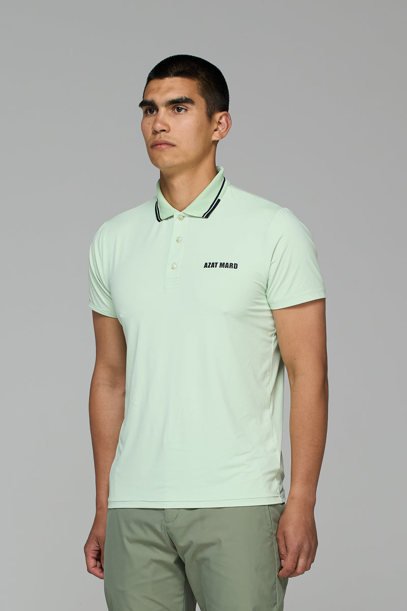 PASTEL GREEN ACTIVEWEAR POLO SHIRT